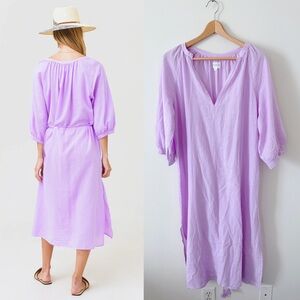 Honorine Bianca Cover-Up Lilac Purple Gauze Dress Sz XS